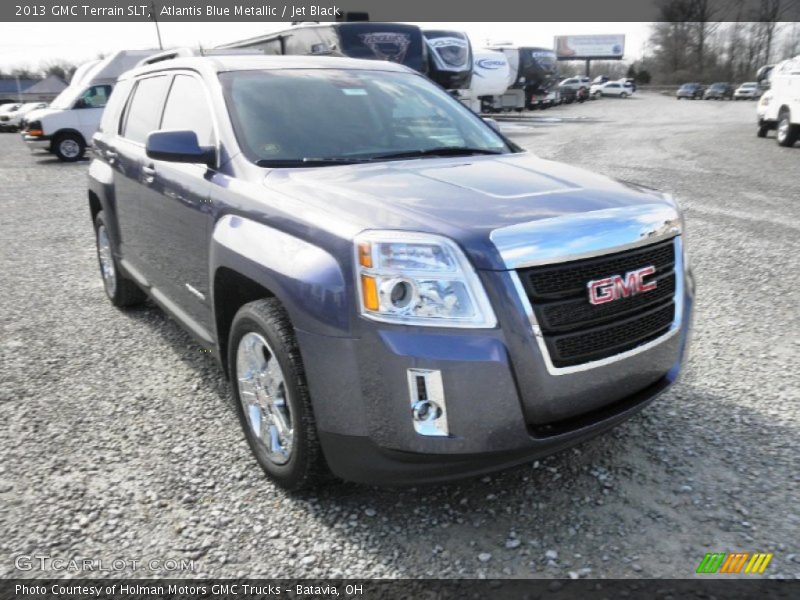 Atlantis Blue Metallic / Jet Black 2013 GMC Terrain SLT