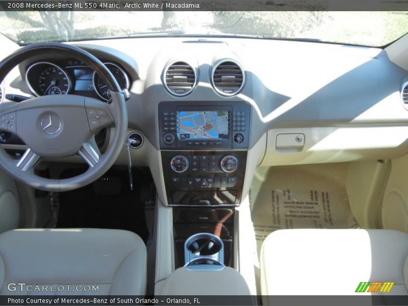 Arctic White / Macadamia 2008 Mercedes-Benz ML 550 4Matic