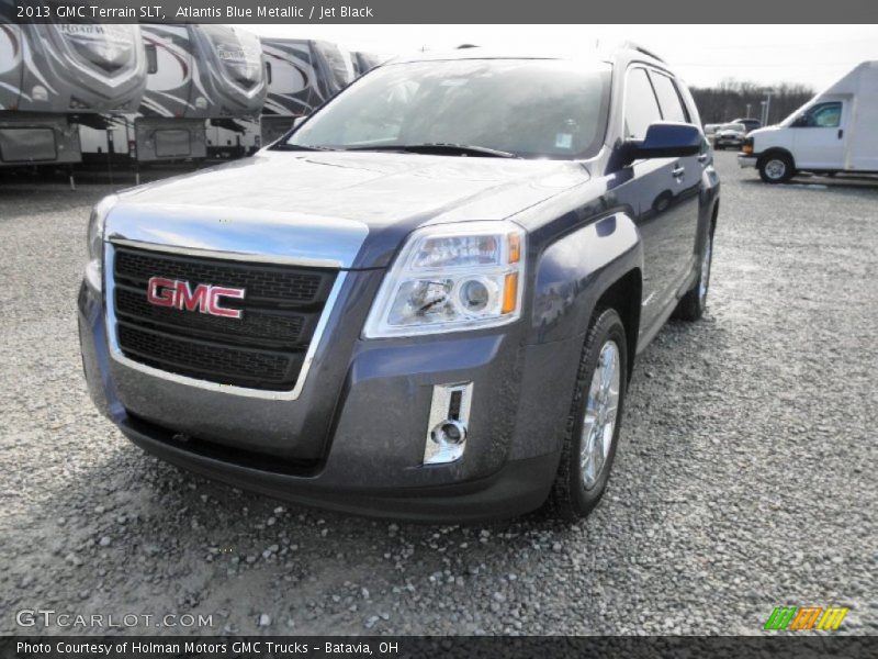 Atlantis Blue Metallic / Jet Black 2013 GMC Terrain SLT