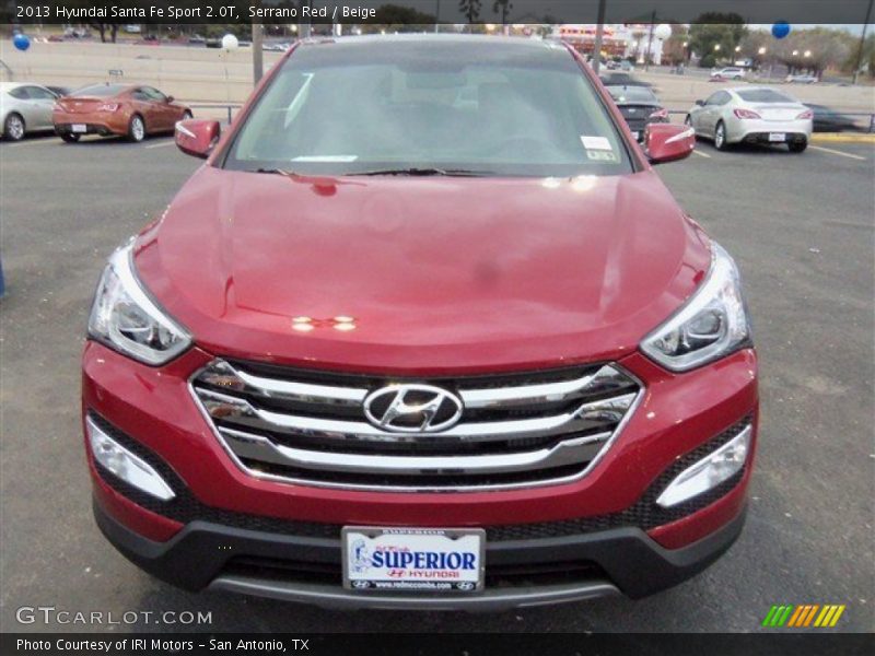 Serrano Red / Beige 2013 Hyundai Santa Fe Sport 2.0T