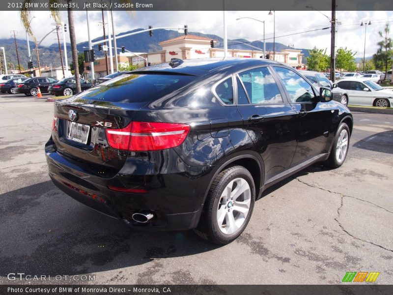 Jet Black / Saddle Brown 2012 BMW X6 xDrive35i