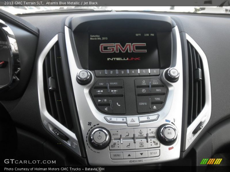 Atlantis Blue Metallic / Jet Black 2013 GMC Terrain SLT