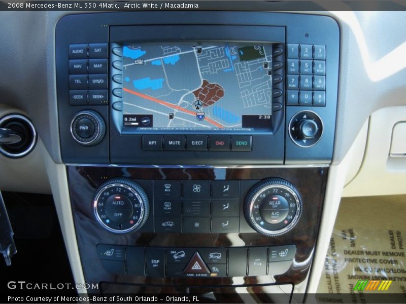 Arctic White / Macadamia 2008 Mercedes-Benz ML 550 4Matic