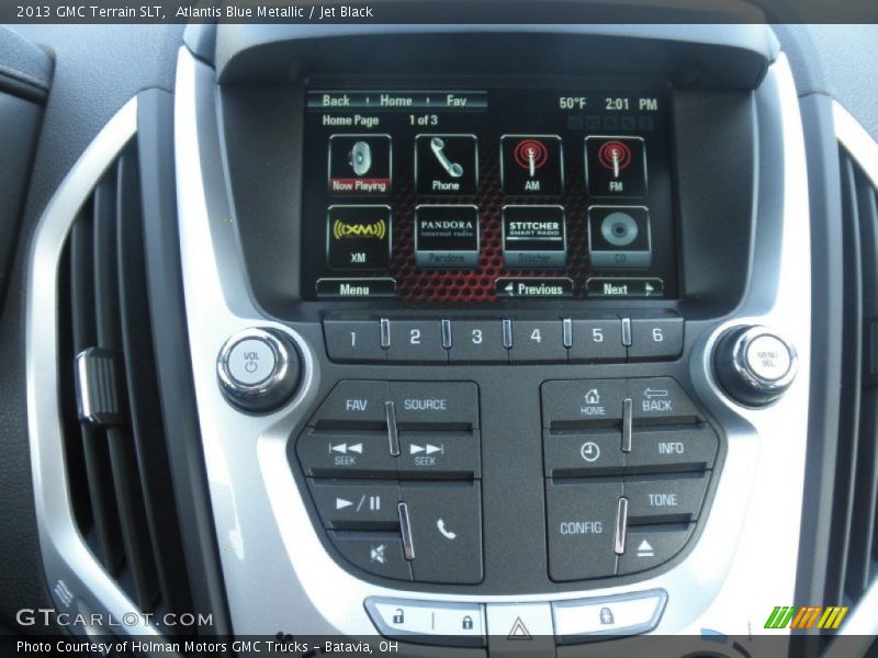 Atlantis Blue Metallic / Jet Black 2013 GMC Terrain SLT