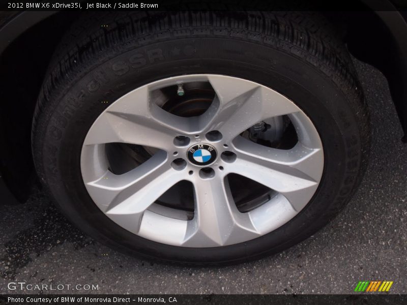 Jet Black / Saddle Brown 2012 BMW X6 xDrive35i