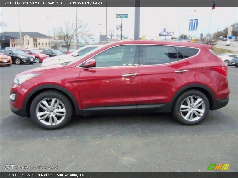 Serrano Red / Beige 2013 Hyundai Santa Fe Sport 2.0T