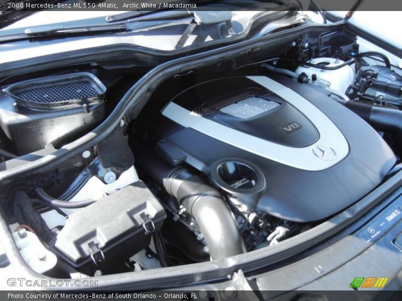 Arctic White / Macadamia 2008 Mercedes-Benz ML 550 4Matic