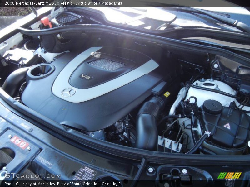 Arctic White / Macadamia 2008 Mercedes-Benz ML 550 4Matic