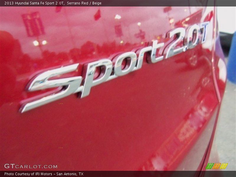 Serrano Red / Beige 2013 Hyundai Santa Fe Sport 2.0T