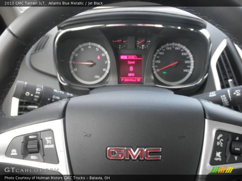 Atlantis Blue Metallic / Jet Black 2013 GMC Terrain SLT
