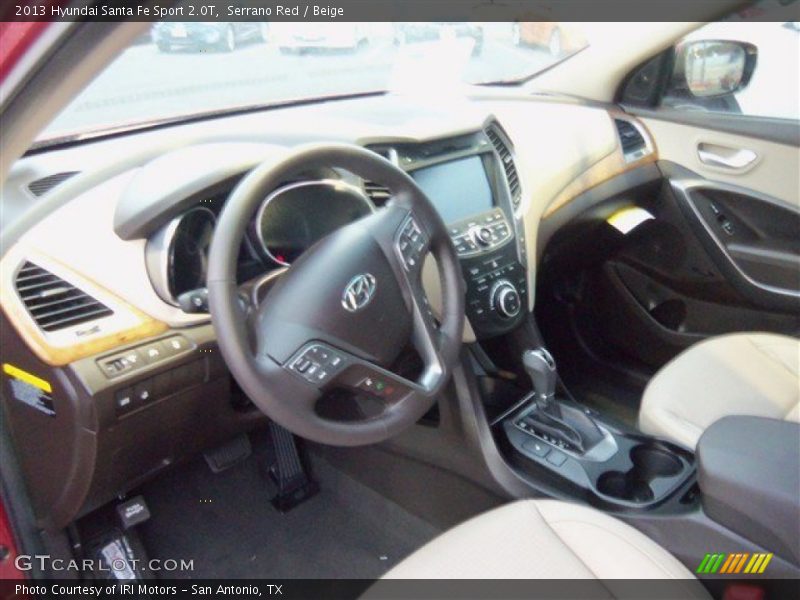 Serrano Red / Beige 2013 Hyundai Santa Fe Sport 2.0T
