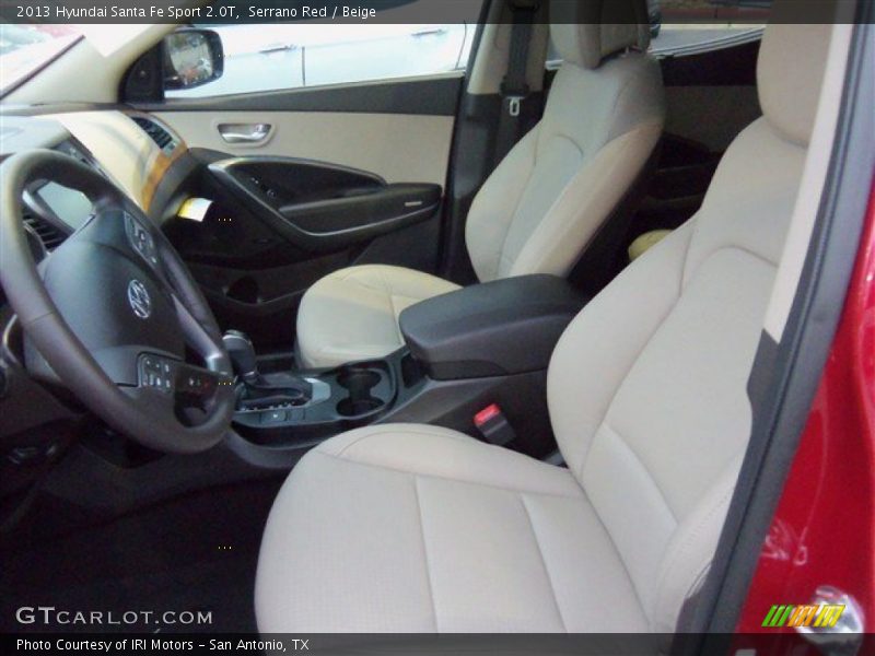 Serrano Red / Beige 2013 Hyundai Santa Fe Sport 2.0T