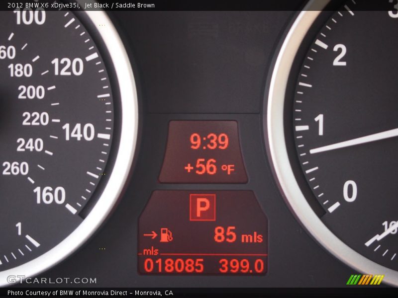 Jet Black / Saddle Brown 2012 BMW X6 xDrive35i