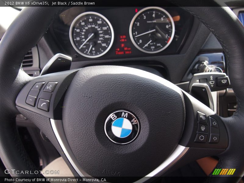 Jet Black / Saddle Brown 2012 BMW X6 xDrive35i