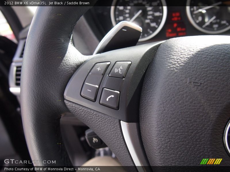 Jet Black / Saddle Brown 2012 BMW X6 xDrive35i