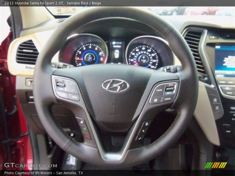 Serrano Red / Beige 2013 Hyundai Santa Fe Sport 2.0T