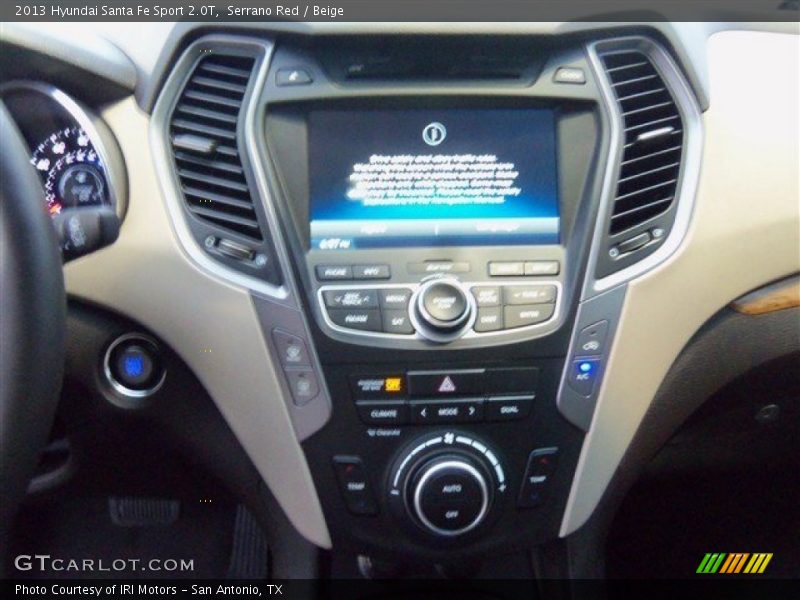 Serrano Red / Beige 2013 Hyundai Santa Fe Sport 2.0T