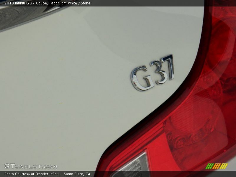 Moonlight White / Stone 2010 Infiniti G 37 Coupe