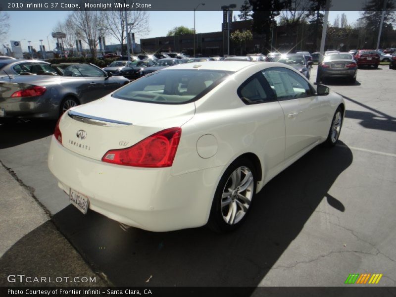 Moonlight White / Stone 2010 Infiniti G 37 Coupe