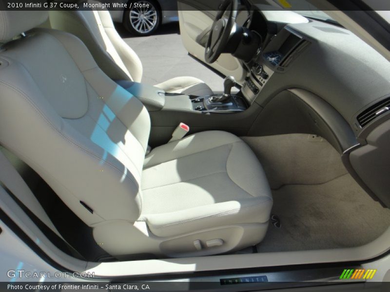 Moonlight White / Stone 2010 Infiniti G 37 Coupe