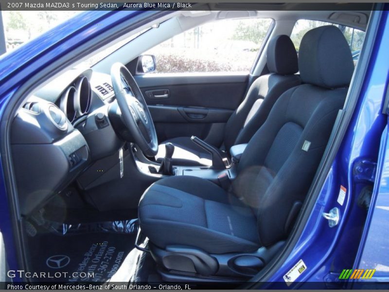 2007 MAZDA3 s Touring Sedan Black Interior