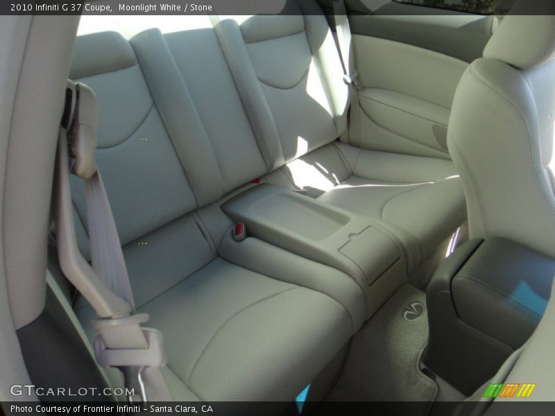 Moonlight White / Stone 2010 Infiniti G 37 Coupe