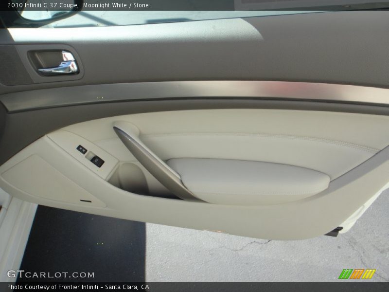 Moonlight White / Stone 2010 Infiniti G 37 Coupe