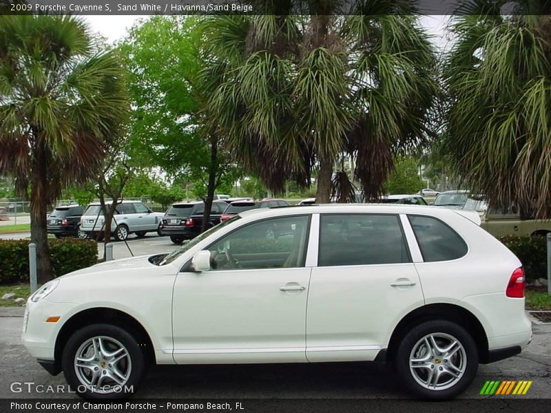 Sand White / Havanna/Sand Beige 2009 Porsche Cayenne S