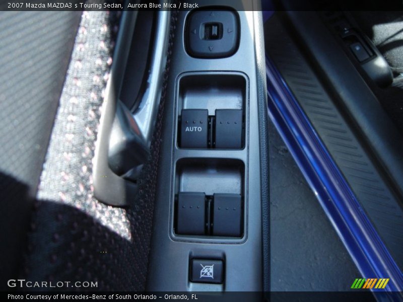 Aurora Blue Mica / Black 2007 Mazda MAZDA3 s Touring Sedan