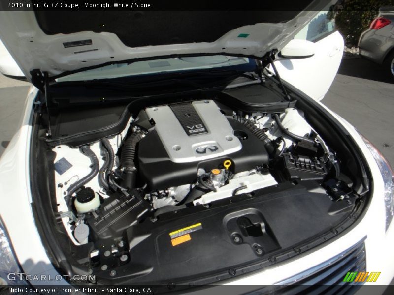 Moonlight White / Stone 2010 Infiniti G 37 Coupe