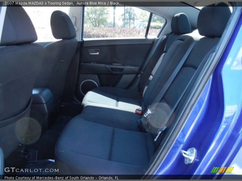 Aurora Blue Mica / Black 2007 Mazda MAZDA3 s Touring Sedan