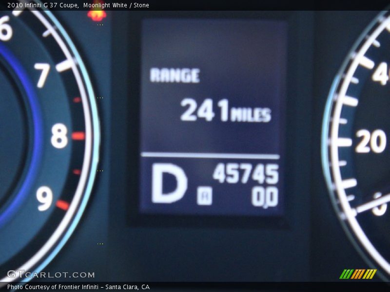Moonlight White / Stone 2010 Infiniti G 37 Coupe