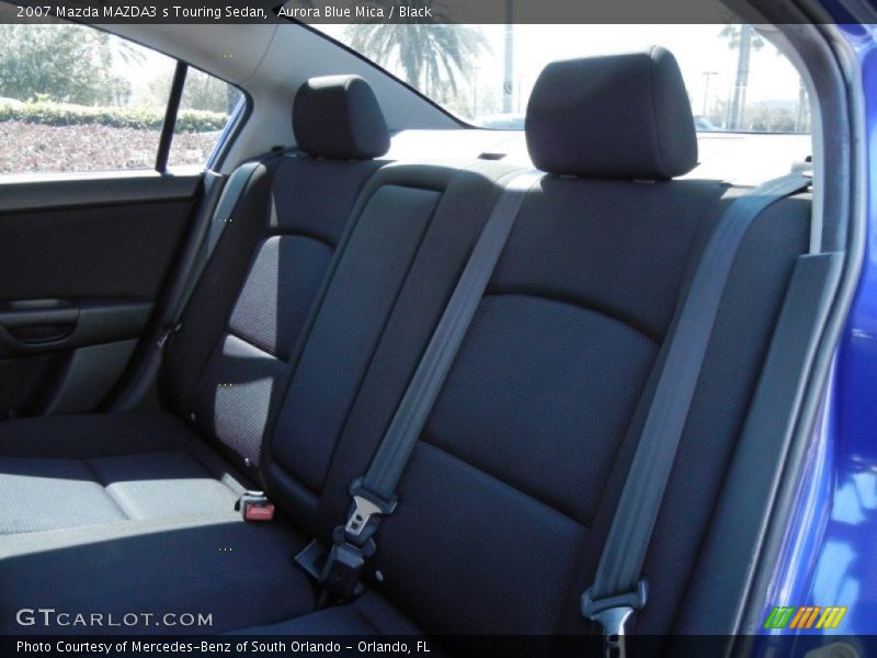 Aurora Blue Mica / Black 2007 Mazda MAZDA3 s Touring Sedan