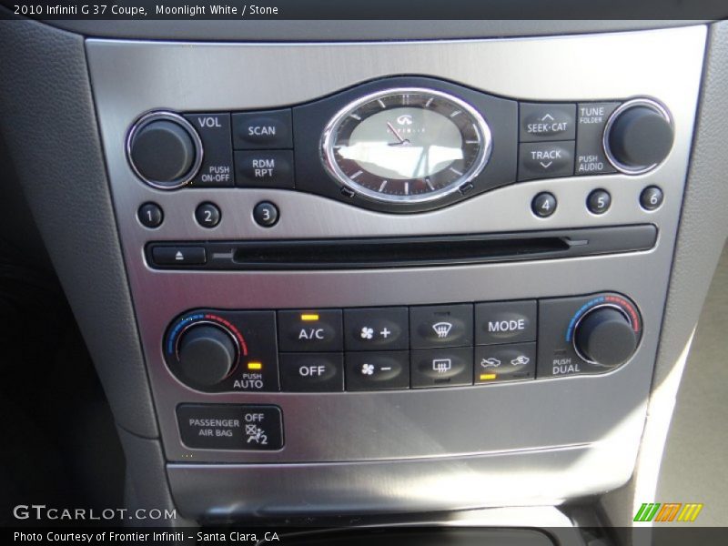Moonlight White / Stone 2010 Infiniti G 37 Coupe