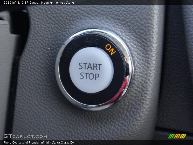 Moonlight White / Stone 2010 Infiniti G 37 Coupe