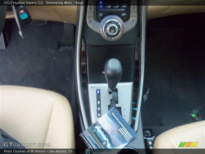 Shimmering White / Beige 2013 Hyundai Elantra GLS