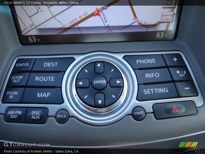 Moonlight White / Stone 2010 Infiniti G 37 Coupe