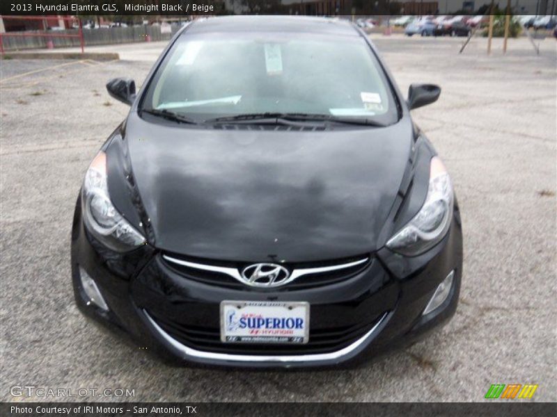 Midnight Black / Beige 2013 Hyundai Elantra GLS