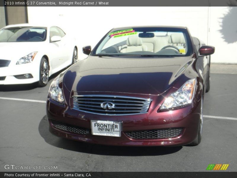 Midnight Red Garnet / Wheat 2010 Infiniti G 37 Convertible