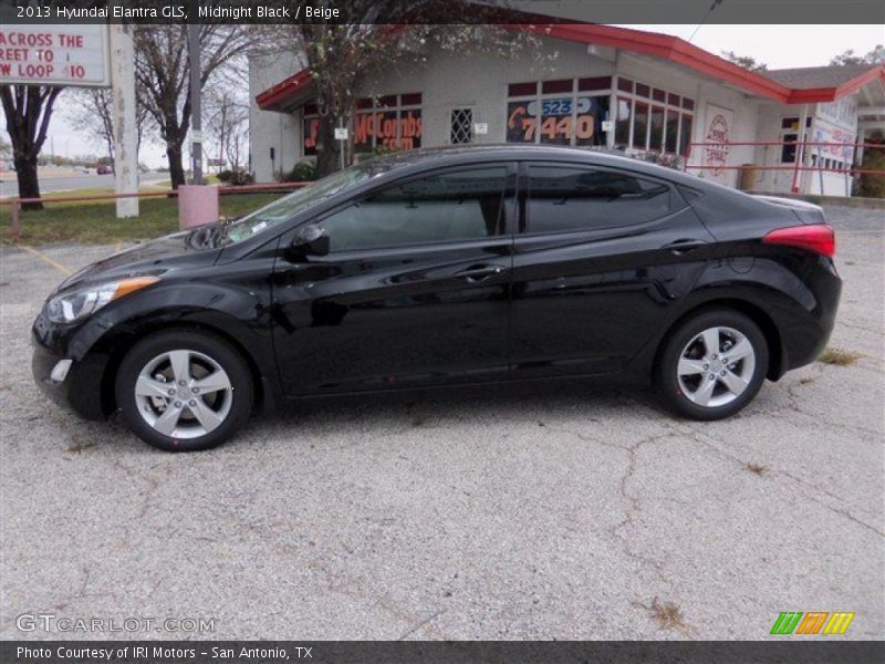 Midnight Black / Beige 2013 Hyundai Elantra GLS