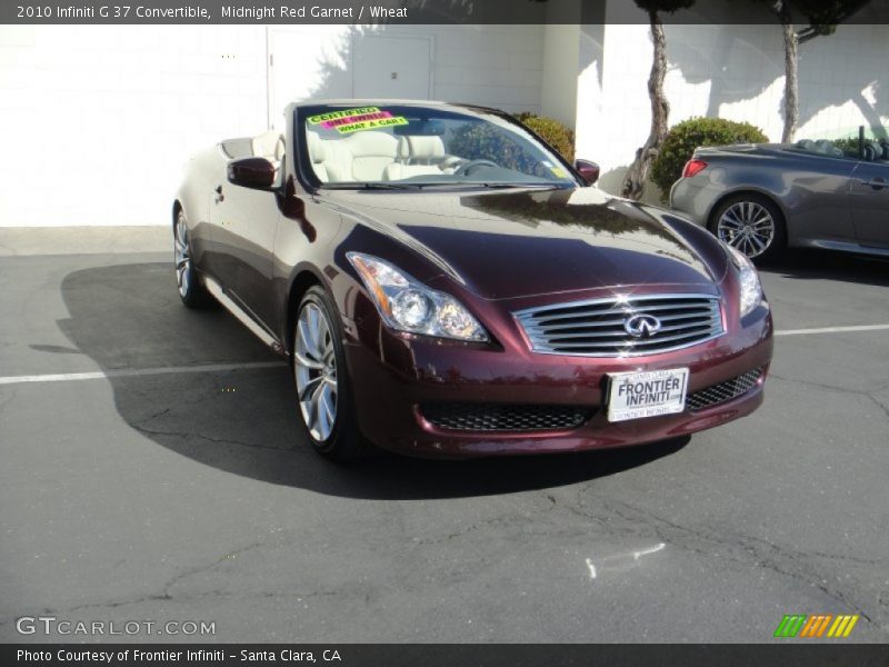 Midnight Red Garnet / Wheat 2010 Infiniti G 37 Convertible