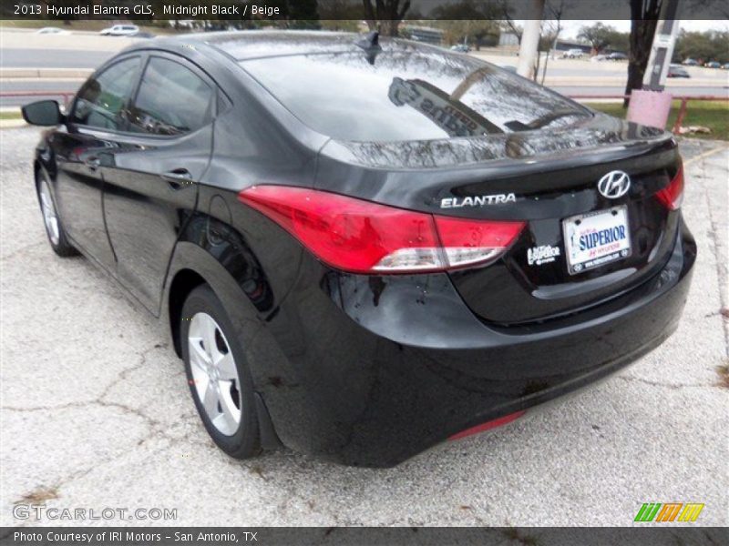 Midnight Black / Beige 2013 Hyundai Elantra GLS