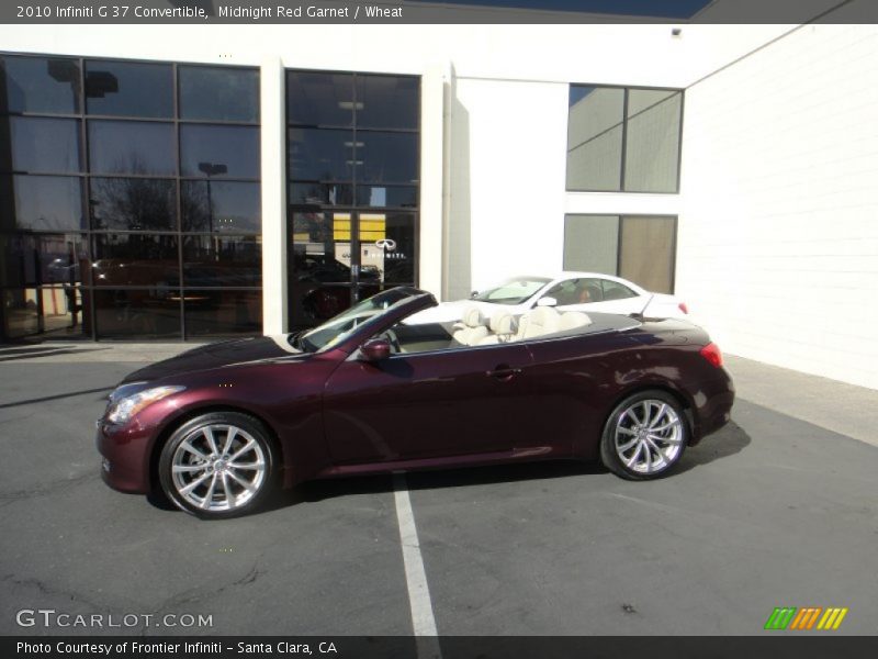Midnight Red Garnet / Wheat 2010 Infiniti G 37 Convertible