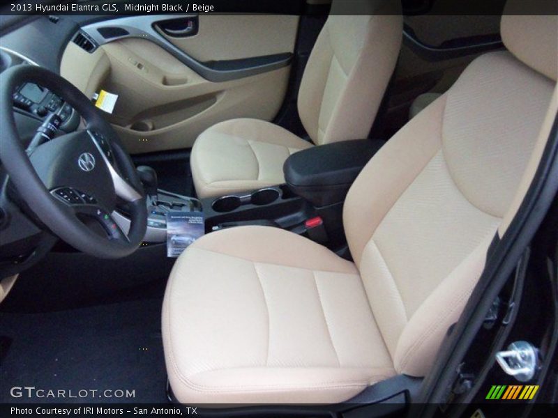 Midnight Black / Beige 2013 Hyundai Elantra GLS