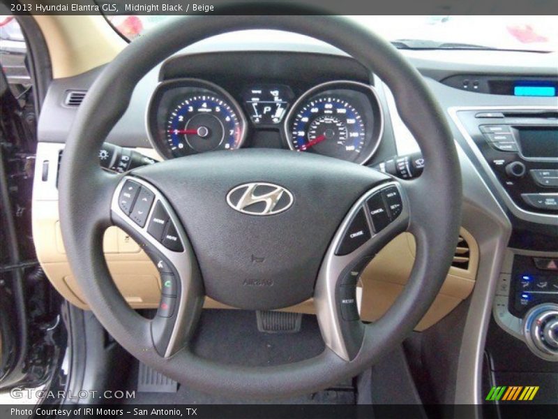 Midnight Black / Beige 2013 Hyundai Elantra GLS