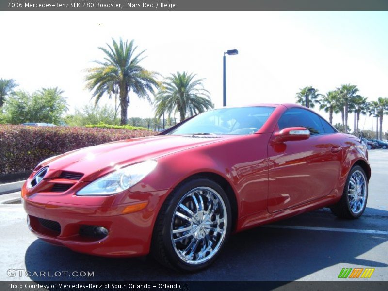 Mars Red / Beige 2006 Mercedes-Benz SLK 280 Roadster