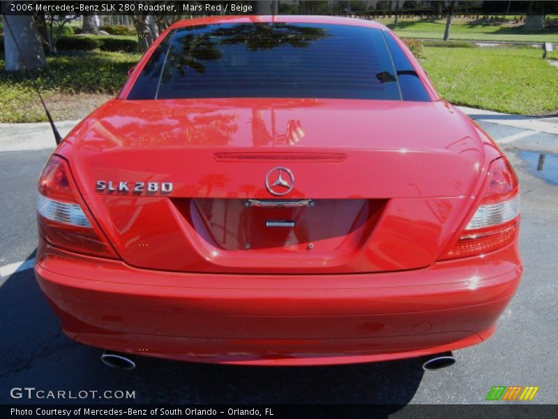 Mars Red / Beige 2006 Mercedes-Benz SLK 280 Roadster