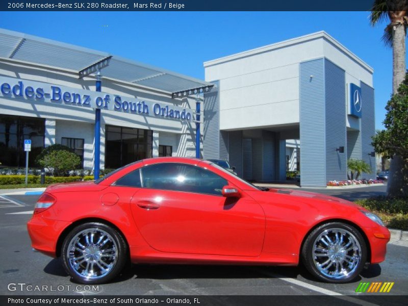 Mars Red / Beige 2006 Mercedes-Benz SLK 280 Roadster