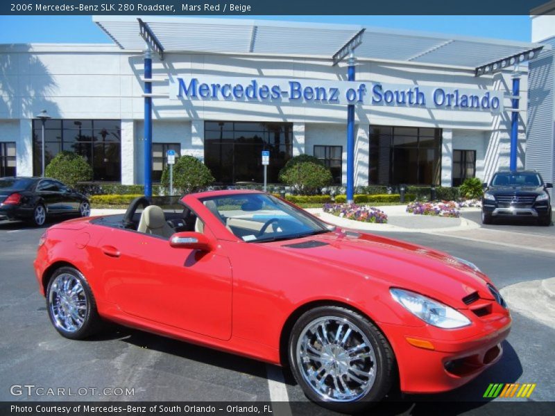 Mars Red / Beige 2006 Mercedes-Benz SLK 280 Roadster