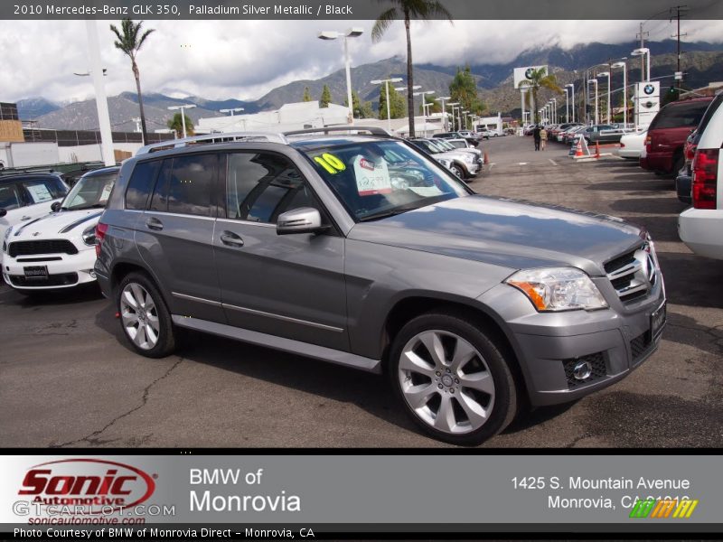 Palladium Silver Metallic / Black 2010 Mercedes-Benz GLK 350